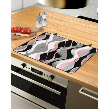 Pink Black Grey Stove Top Covers for Electric Stove Heat Insulation Fireproof Glass Cooktop Cover Counter Top Glass Stove Cover for Prevent Scratches 36 x21 Modern Moire Geometric Abstract Art
Pink Black Grey Stove Top Covers for Electric Stove Heat Insulation Fireproof Glass Cooktop Cover Counter Top Glass Stove Cover for Prevent Scratches 36 x21 Modern Moire Geometric Abstract Art