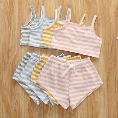 Newborn Kid Baby Girl Boy Striped Clothes Vest Top Shorts Pants Summer Outfit Set Sunsuit
Newborn Kid Baby Girl Boy Striped Clothes Vest Top Shorts Pants Summer Outfit Set Sunsuit