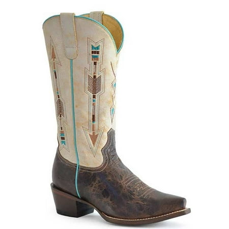 Women s Roper Arrows Boots Handcrafted Brown