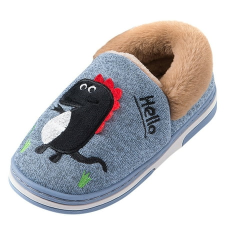 Shoes For Kids Children Kids Baby Girls Boys Indoor Dinosaur Flock Winter Warm Casual Shoes