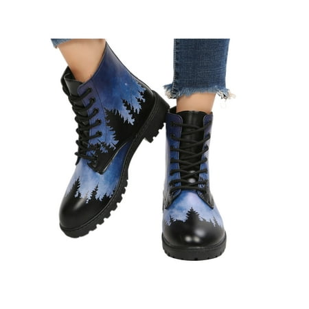 Crocowalk Unisex Short Bootie Floral Ankle Boots Lace Up Fashion Boot Comfy Low Calf Winter Shoes Men Lightweight Round Toe Comfort Shoe Blue 7.5
Crocowalk Unisex Short Bootie Floral Ankle Boots Lace Up Fashion Boot Comfy Low Calf Winter Shoes Men Lightweight Round Toe Comfort Shoe Blue 7.5
