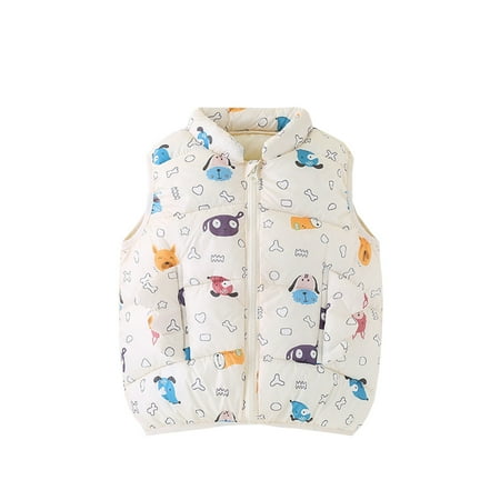 TUOBARR Toddler Kids Baby Boys Girls Fashion Cute Cartoon Pattern Windproof Padded Clothes Jacket Vest Coat Beige(1-5Years)
TUOBARR Toddler Kids Baby Boys Girls Fashion Cute Cartoon Pattern Windproof Padded Clothes Jacket Vest Coat Beige(1-5Years)