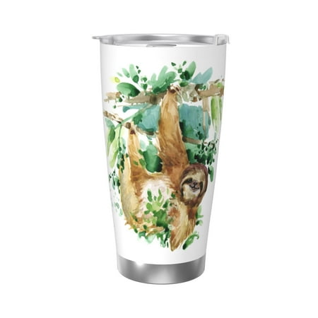 Sloth Tropical Animal Watercolor 20 Oz Water Bottle Insulated Tumblers Stainless Steel Cups Double Wall Tumbler with Lid
Sloth Tropical Animal Watercolor 20 Oz Water Bottle Insulated Tumblers Stainless Steel Cups Double Wall Tumbler with Lid