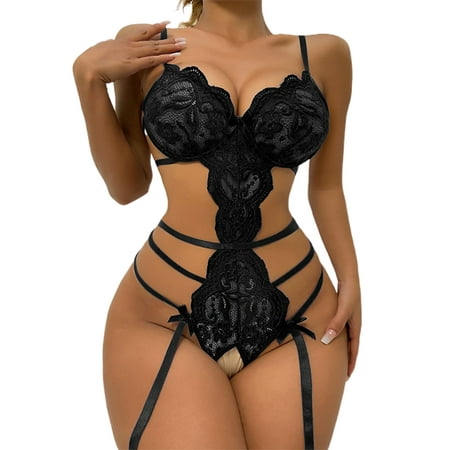 Capreze Women Babydoll Deep V Lingerie Lace Mini Bodysuit Floral Ladies Backless Adjustable Straps Bow Underwired Black 4XL
Capreze Women Babydoll Deep V Lingerie Lace Mini Bodysuit Floral Ladies Backless Adjustable Straps Bow Underwired Black 4XL