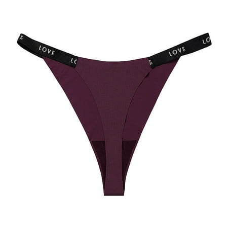 Kddylitq Women s Low Rise G String Thong T Back Underwear Soft Seamless Briefs Dark Purple L
Kddylitq Women s Low Rise G String Thong T Back Underwear Soft Seamless Briefs Dark Purple L