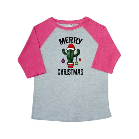 Inktastic Merry Christmas Cactus Cute Gift Toddler Boy or Toddler Girl T-Shirt