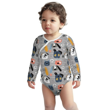 Fotbe Dog Pattern Unisex-baby Long-sleeve Bodysuit Long Sleeve Bodysuits One-piece 100% Organic Cotton for Infant Baby Boys Unisex-2 Years
Fotbe Dog Pattern Unisex-baby Long-sleeve Bodysuit Long Sleeve Bodysuits One-piece 100% Organic Cotton for Infant Baby Boys Unisex-2 Years
