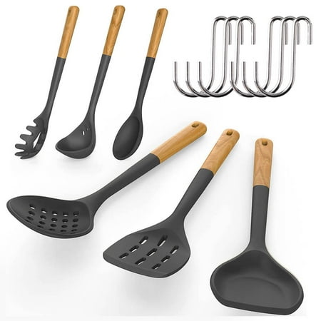 Silicone Kitchen Utensils Set For Cooking - Non-Stick Silicone Cooking Utensils Set With Acacia Wood Handle - Heat Resistant Spatula Set - Flexible Silicone Kitchen Set
Silicone Kitchen Utensils Set For Cooking - Non-Stick Silicone Cooking Utensils Set With Acacia Wood Handle - Heat Resistant Spatula Set - Flexible Silicone Kitchen Set