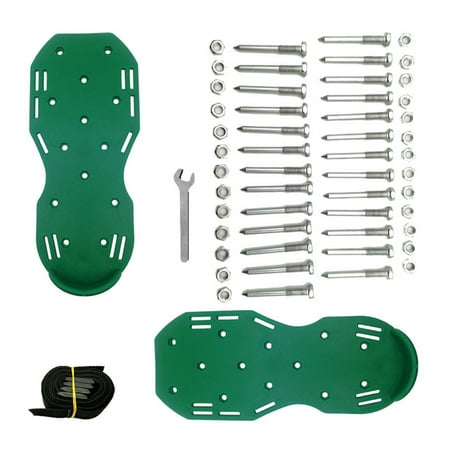 Women Men Outdoor Walking Yard Spiked Lawn Aerator Shoes With Hook Loop Strap