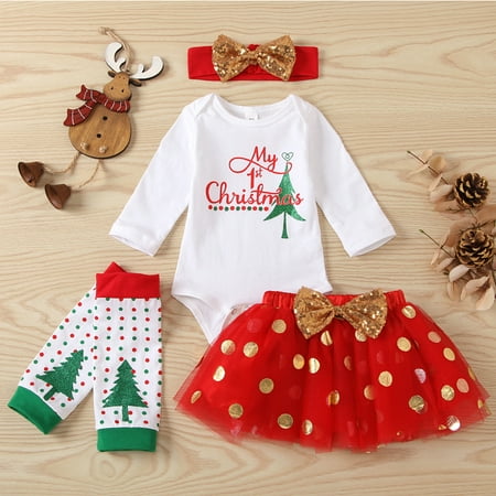 Augper Baby Girl Clothes Long Sleeve Fall Winter Clearance Newborn Baby Girls Christmas Outfits Romper Skirt Hairband Leg Warmer Set
Augper Baby Girl Clothes Long Sleeve Fall Winter Clearance Newborn Baby Girls Christmas Outfits Romper Skirt Hairband Leg Warmer Set