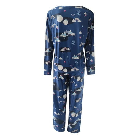 CAICJ98 Pajamas For Women Women s Pajama Set Long Sleeve Top With Pants Sleepwear Nightwear Lounge Sets Dark Blue M
CAICJ98 Pajamas For Women Women s Pajama Set Long Sleeve Top With Pants Sleepwear Nightwear Lounge Sets Dark Blue M