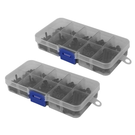 560Pcs Steel Screw Set Hex Bolt Screw Nut Metric Machine and Nut Repair Tool