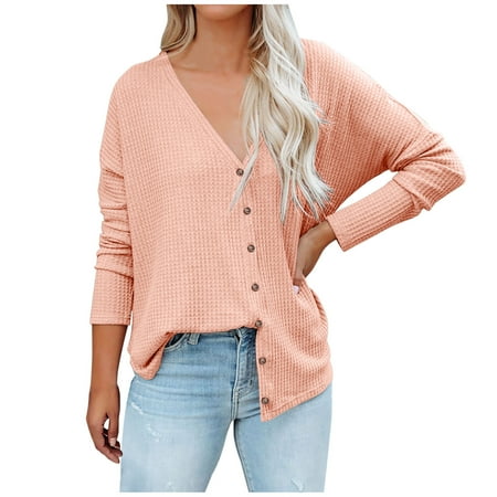 Ziloco Fashion Women s Winter V-Neck Long Sleeve Solid Casual Button Shirt Blouse fall dress corset tops for women Pink XL
Ziloco Fashion Women s Winter V-Neck Long Sleeve Solid Casual Button Shirt Blouse fall dress corset tops for women Pink XL
