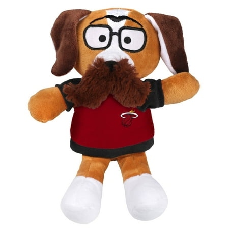 Miami Heat Moustache Dog Plush