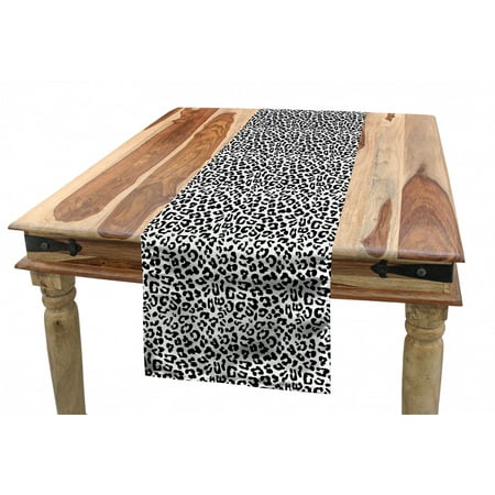 Leopard Print Table Runner Black and White Graphic Style Wild Jungle Animal Abstract Skin with Spots Dining Room Kitchen Rectangular Runner 16 X 90 White Black by Ambesonne
Leopard Print Table Runner Black and White Graphic Style Wild Jungle Animal Abstract Skin with Spots Dining Room Kitchen Rectangular Runner 16 X 90 White Black by Ambesonne