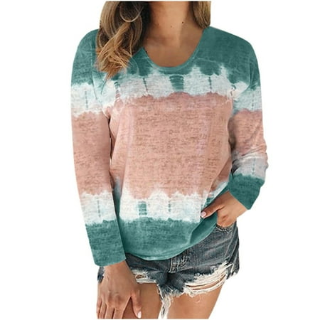 Tie Dye T-Shirt for Women Long Sleeve Pullover Fashion Casual Round Neck Shirts Loose Comfy Blouse Sweatshirts
Tie Dye T-Shirt for Women Long Sleeve Pullover Fashion Casual Round Neck Shirts Loose Comfy Blouse Sweatshirts