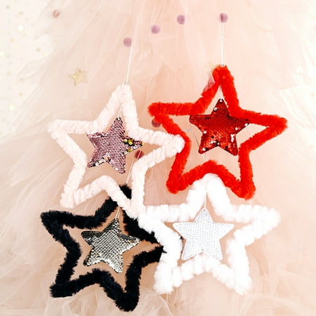 Gwong Creative Fluff Sequins Star Ornaments Pendant Window Hanging Holiday Decoration
Gwong Creative Fluff Sequins Star Ornaments Pendant Window Hanging Holiday Decoration
