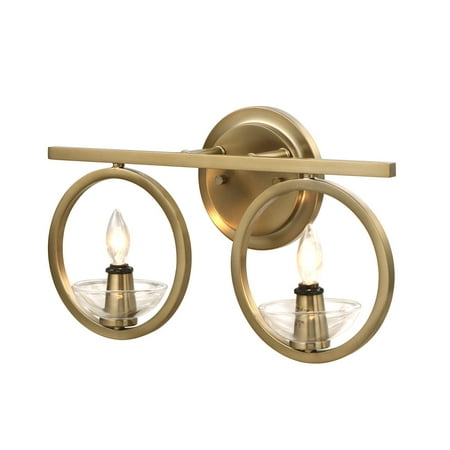 Aspen Creative 62251 2-Light Metal Bathroom Vanity Wall Light Fixture 16 Wide Transitional Design in Warm Brass
Aspen Creative 62251 2-Light Metal Bathroom Vanity Wall Light Fixture 16 Wide Transitional Design in Warm Brass