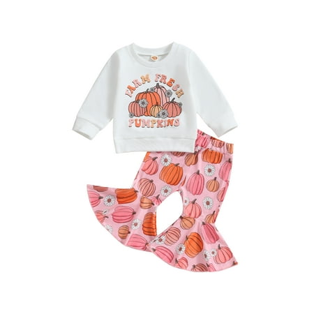 Qtinghua Toddler Baby Girls Halloween Clothes Letter Print Long Sleeve Sweatshirt Pumpkin Print Flared Pants Outfits White 3-4 Years
Qtinghua Toddler Baby Girls Halloween Clothes Letter Print Long Sleeve Sweatshirt Pumpkin Print Flared Pants Outfits White 3-4 Years