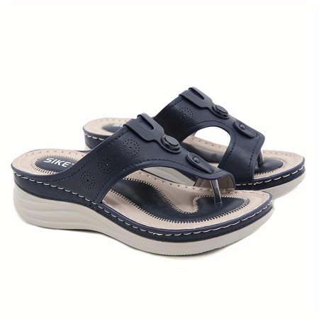Women‘s Wedge Heeled Slippers Open Toe Round Toe Solid Color Flip Flops Women‘s Anti-Slip Footwear
Women‘s Wedge Heeled Slippers Open Toe Round Toe Solid Color Flip Flops Women‘s Anti-Slip Footwear