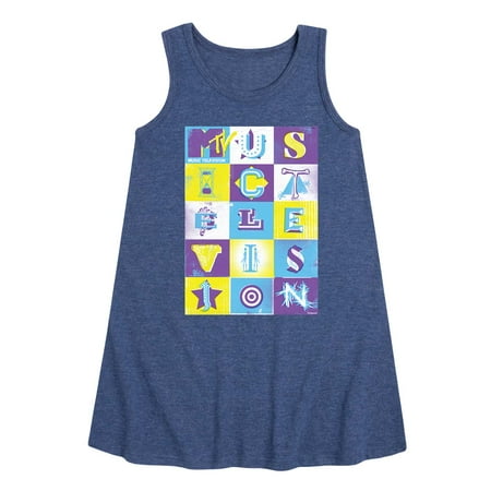 MTV Logo - Gig Poster - Toddler and Youth Girls A-line Dress