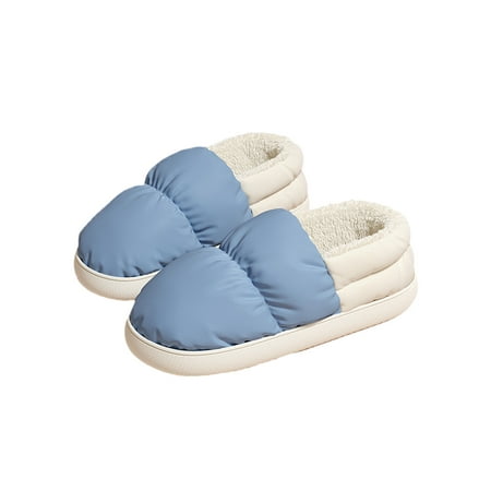 GENILU Womens Fluffy Slip Resistant House Slippers Round Toe Moccasin Booties Outdoor Flat Winter Warm Boots Bright Light Blue 10.5-11
GENILU Womens Fluffy Slip Resistant House Slippers Round Toe Moccasin Booties Outdoor Flat Winter Warm Boots Bright Light Blue 10.5-11