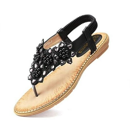 Women s Bohemian Flat Sandals Elastic Slip On Flower Rhinestone Flip Flop Shoes Size 7.5
Women s Bohemian Flat Sandals Elastic Slip On Flower Rhinestone Flip Flop Shoes Size 7.5