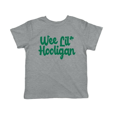 Toddler Wee Lil Hooligan T Shirt Funny Saint Patricks Day Baby Gift St Patty Tee (Light Heather Grey) - 4T
Toddler Wee Lil Hooligan T Shirt Funny Saint Patricks Day Baby Gift St Patty Tee (Light Heather Grey) - 4T