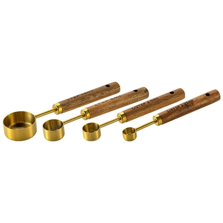 DEKAXID 4pcs/set Measuring Cups And Measuring Spoons Set Multifunctional Stainless Steel Measuring Spoon With Wooden Handle Measuring Cup Graduated Measuring Spoon Set Baking Tool F
DEKAXID 4pcs/set Measuring Cups And Measuring Spoons Set Multifunctional Stainless Steel Measuring Spoon With Wooden Handle Measuring Cup Graduated Measuring Spoon Set Baking Tool F