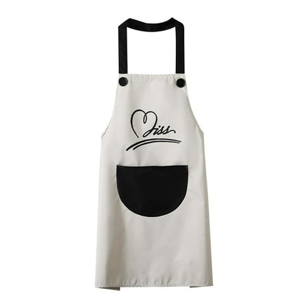 Kitchen Gadgets Cameland Apron Kitchen New PVC Household Sleeveless Ant-fouling Work Clothes Men And Women Fashion Cute Wateroof Overalls Christmas Gifts on Clearance