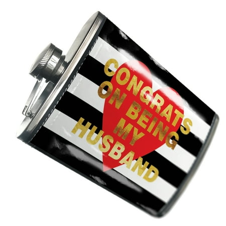 NEONBLOND Flask Congrats On Being My Husband Valentine s Day Gold and Stripes Heart
NEONBLOND Flask Congrats On Being My Husband Valentine s Day Gold and Stripes Heart