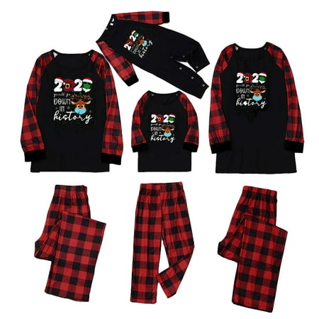 LWZWM Holiday Matching Family Christmas Pajamas Christmas Plaid Print Long Sleeve O-Neck Tops+Pants Xmas Family Matching Pajamas Set Men L
LWZWM Holiday Matching Family Christmas Pajamas Christmas Plaid Print Long Sleeve O-Neck Tops+Pants Xmas Family Matching Pajamas Set Men L