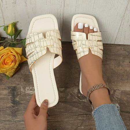 SHYPM Women s Imitation Crocodile Pattern Slides Lightweight Slip On Summer Flats Casual Beach Slides-39
SHYPM Women s Imitation Crocodile Pattern Slides Lightweight Slip On Summer Flats Casual Beach Slides-39