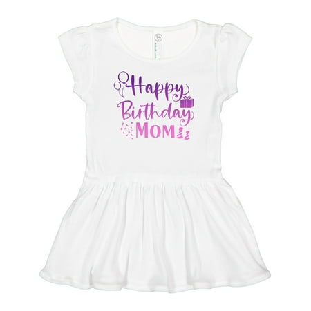 Inktastic Purple Happy Birthday Mom Gift Baby Girl Dress