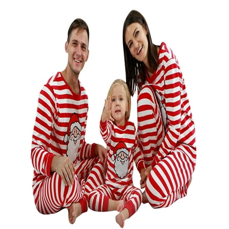 Fanvereka Matching Family Christmas Pajamas Outfits Classic Santa Stripes Printing Long Sleeve Tops+Elastic Waist Pants Set
Fanvereka Matching Family Christmas Pajamas Outfits Classic Santa Stripes Printing Long Sleeve Tops+Elastic Waist Pants Set