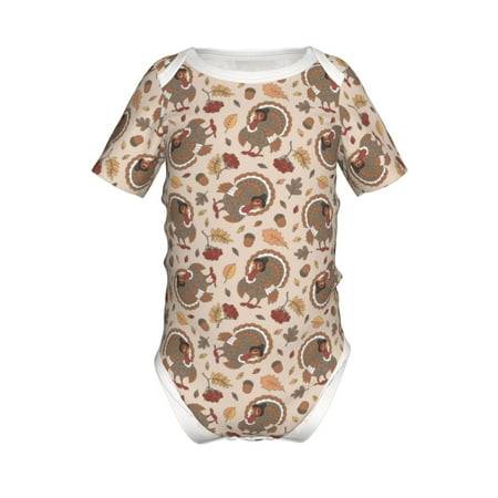 Coaee Cute Autumn Turkey for Soft Baby Short-Sleeve Bodysuit Baby Climbing Clothes Baby Girls Boys Bodysuit Romper-18 Months
Coaee Cute Autumn Turkey for Soft Baby Short-Sleeve Bodysuit Baby Climbing Clothes Baby Girls Boys Bodysuit Romper-18 Months