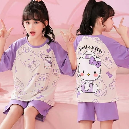 Kawaii Sanrio Hello Kitty My Melody Cartoon Anime Children‘s Homewear Short Sleeve Round Neck Pajamas Suit Light Trousers
Kawaii Sanrio Hello Kitty My Melody Cartoon Anime Children‘s Homewear Short Sleeve Round Neck Pajamas Suit Light Trousers