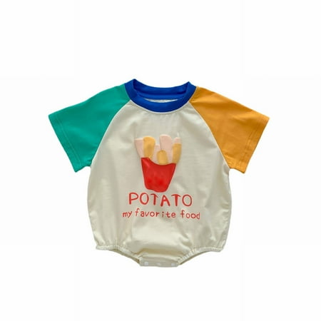 Boys And Girls Cartoon Fries Crawling Clothes Babysuit Jumpsuit Romper 10 12 Flower Dress
Boys And Girls Cartoon Fries Crawling Clothes Babysuit Jumpsuit Romper 10 12 Flower Dress