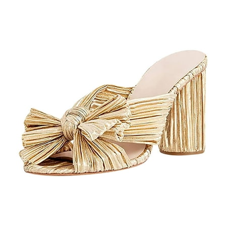 Women s Fashion Sandals Thick Heel Bow Silk Sandals Retro Buckle Shoes
Women s Fashion Sandals Thick Heel Bow Silk Sandals Retro Buckle Shoes