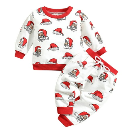 nsendm Outfit Boy Baby Girls Boys Santa Print Christmas Autumn Long Sleeve Sweatshirt Going Home Outfit Baby Boy Childrenscostume Red 6-12 Months
nsendm Outfit Boy Baby Girls Boys Santa Print Christmas Autumn Long Sleeve Sweatshirt Going Home Outfit Baby Boy Childrenscostume Red 6-12 Months