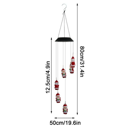 Elainilye Christmas Ornaments,Christmas Garden Decoration Solar Solar Santa Claus Bear Wind Chime Pendant
Elainilye Christmas Ornaments,Christmas Garden Decoration Solar Solar Santa Claus Bear Wind Chime Pendant