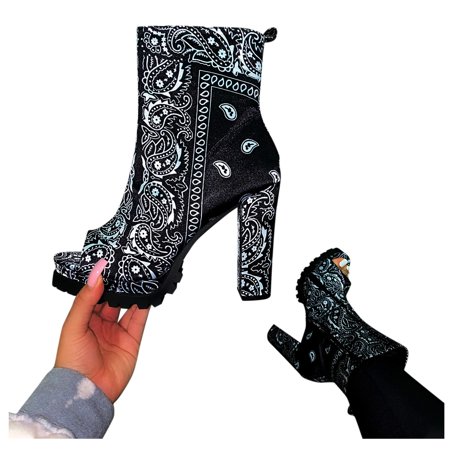 Cathalem Thick Boots Single Zipper Shoes Women High Boots Toe Heel Peep Ladies Women s Faux Leather Sandals for Women with Strap Black 8
Cathalem Thick Boots Single Zipper Shoes Women High Boots Toe Heel Peep Ladies Women s Faux Leather Sandals for Women with Strap Black 8