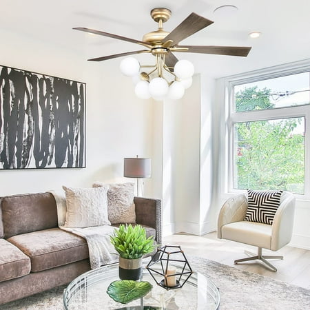 YITAHOME 52 Inch Tropical Ceiling Fans with Light and Remote Fan Light with Memory Function 3 Speed & Lights Colors Changing 4 Leaf
YITAHOME 52 Inch Tropical Ceiling Fans with Light and Remote Fan Light with Memory Function 3 Speed & Lights Colors Changing 4 Leaf