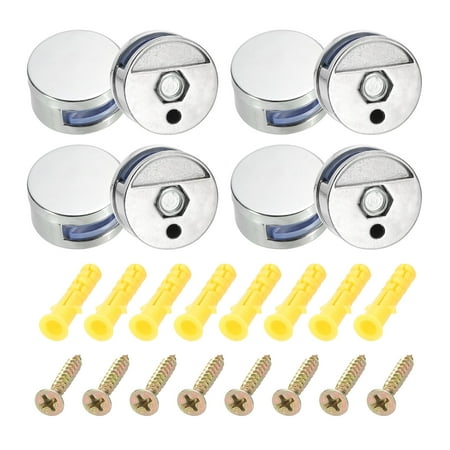 Mirror Holders Clips 8Pcs Mirror Mounting Clips for 5-8mm Thick Mirror Glass Dresser Bathroom(27mm Silver)
Mirror Holders Clips 8Pcs Mirror Mounting Clips for 5-8mm Thick Mirror Glass Dresser Bathroom(27mm Silver)