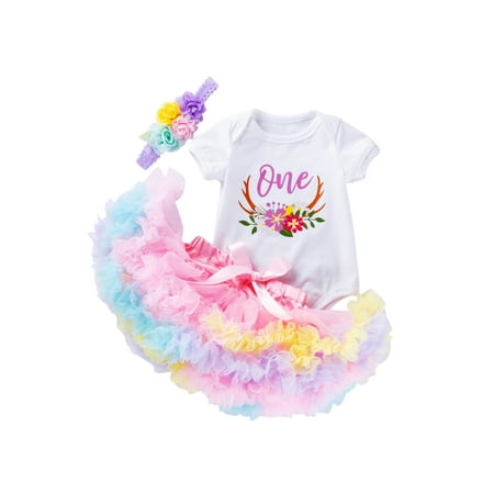 Voguele Toddler Summer Outfits Short Sleeve Romper Tutu 3 Pieces Outfit Clothes Bodysuit Cute Top+Skirts+Headband White 59 (0-3 Months)
Voguele Toddler Summer Outfits Short Sleeve Romper Tutu 3 Pieces Outfit Clothes Bodysuit Cute Top+Skirts+Headband White 59 (0-3 Months)
