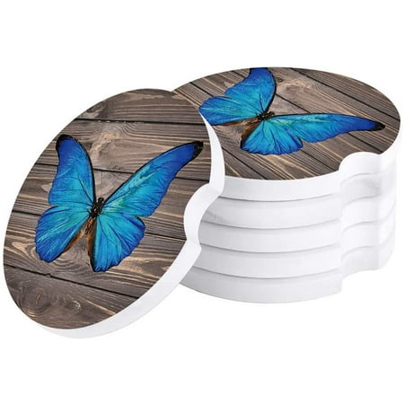 KXMDXA Blue Butterfly on Rustic Wooden Plank Set of 4 Car Coaster for Drinks Absorbent Ceramic Stone Coasters Cup Mat with Cork Base for Home Kitchen Room Coffee Table Bar Decor
KXMDXA Blue Butterfly on Rustic Wooden Plank Set of 4 Car Coaster for Drinks Absorbent Ceramic Stone Coasters Cup Mat with Cork Base for Home Kitchen Room Coffee Table Bar Decor