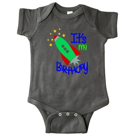 Inktastic It s My Birthday Rocket Ship Gift Baby Boy or Baby Girl Bodysuit