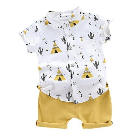 Baby Boys Clothes Set Unisex Short Sleeve Cactus Floral Print Button shirt Tops +Shorts Costume Suit 2 Packs
Baby Boys Clothes Set Unisex Short Sleeve Cactus Floral Print Button shirt Tops +Shorts Costume Suit 2 Packs