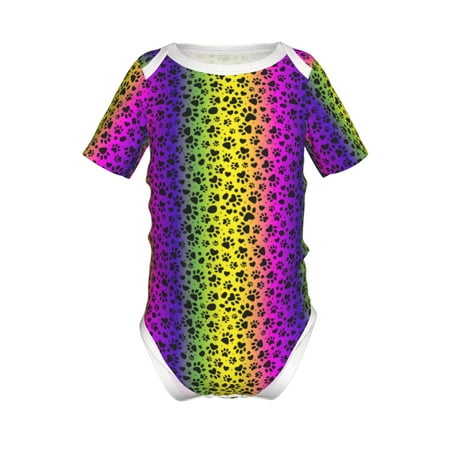 Junzan Animal Paw Rainbow Print Short-Sleeve Baby Climbing Clothes Bodysuits for Infant One-Piece for Baby Boys & Girls Baby Clothes Baby Romper with Snap Closure-2 Years
Junzan Animal Paw Rainbow Print Short-Sleeve Baby Climbing Clothes Bodysuits for Infant One-Piece for Baby Boys & Girls Baby Clothes Baby Romper with Snap Closure-2 Years
