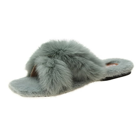 Women Slippers Autumn Winter Korean Flat Fashion Cross Design Plush Slippers New
Women Slippers Autumn Winter Korean Flat Fashion Cross Design Plush Slippers New